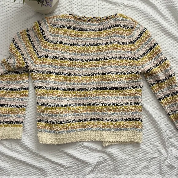 Heartloom Ivory and Pastel Striped Cardigan - Picture 4 of 6